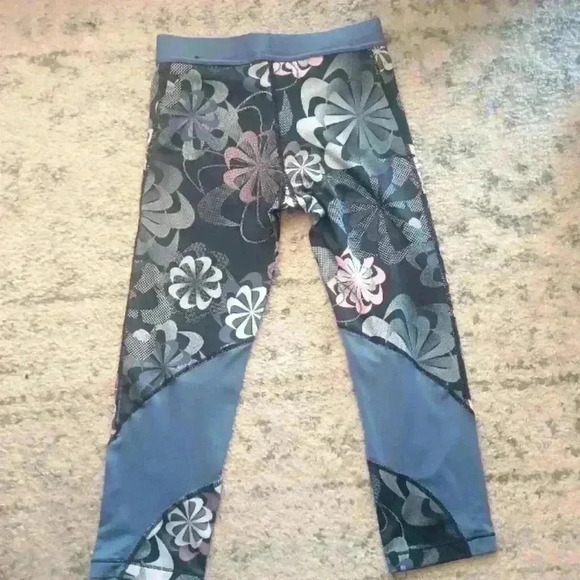 Nike Pro Big Girls Floral Leggings L - Picture 4 of 12